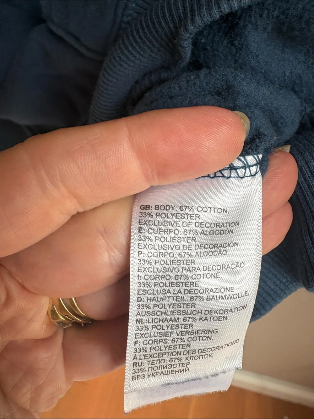 The North Face Men’s Pullover Hoodie Sweatshirt Blue Size Small